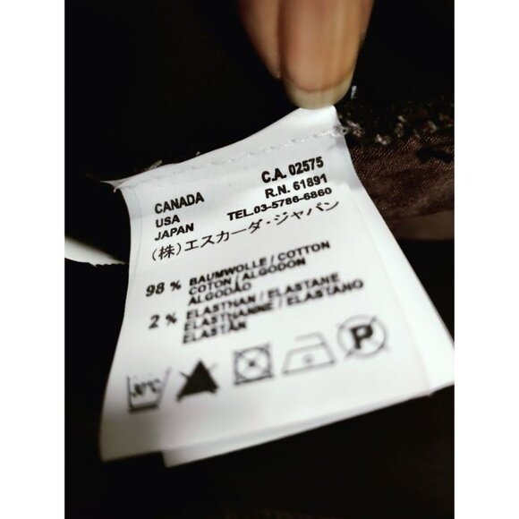 NWT Escada Sport Mid Rise Straight Leg Denim Jeans Deep Chocolate Brown Men's 36 - Picture 6 of 15